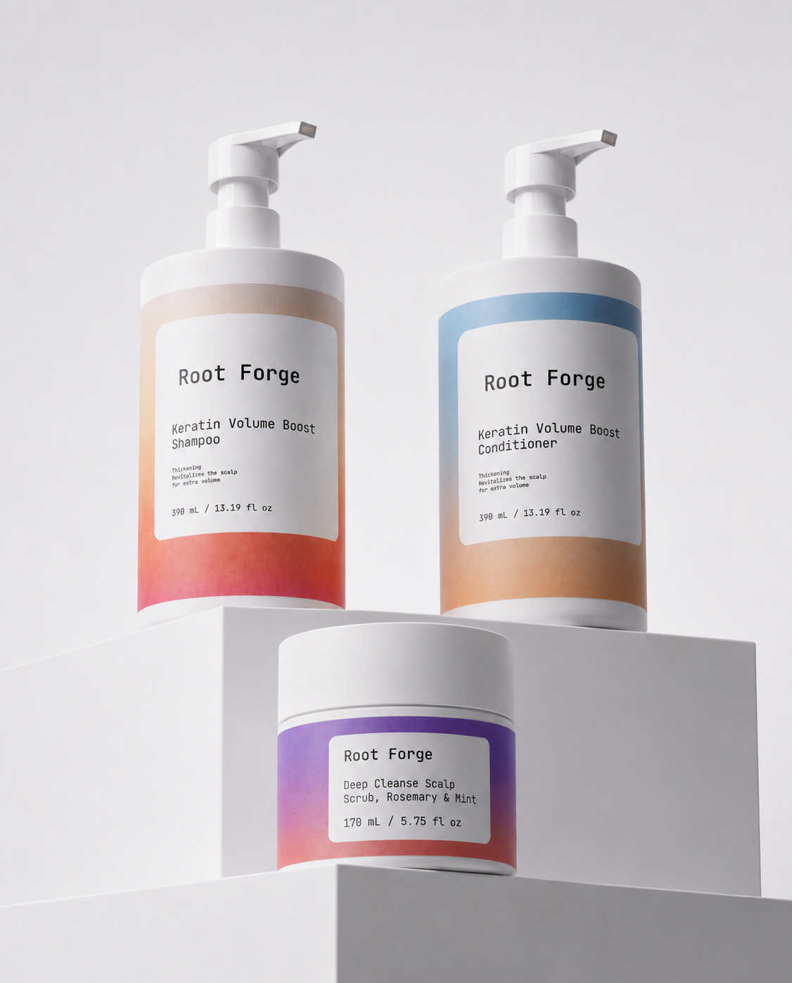 Bundle S – Shampoo, Conditioner & Scalp Scrub